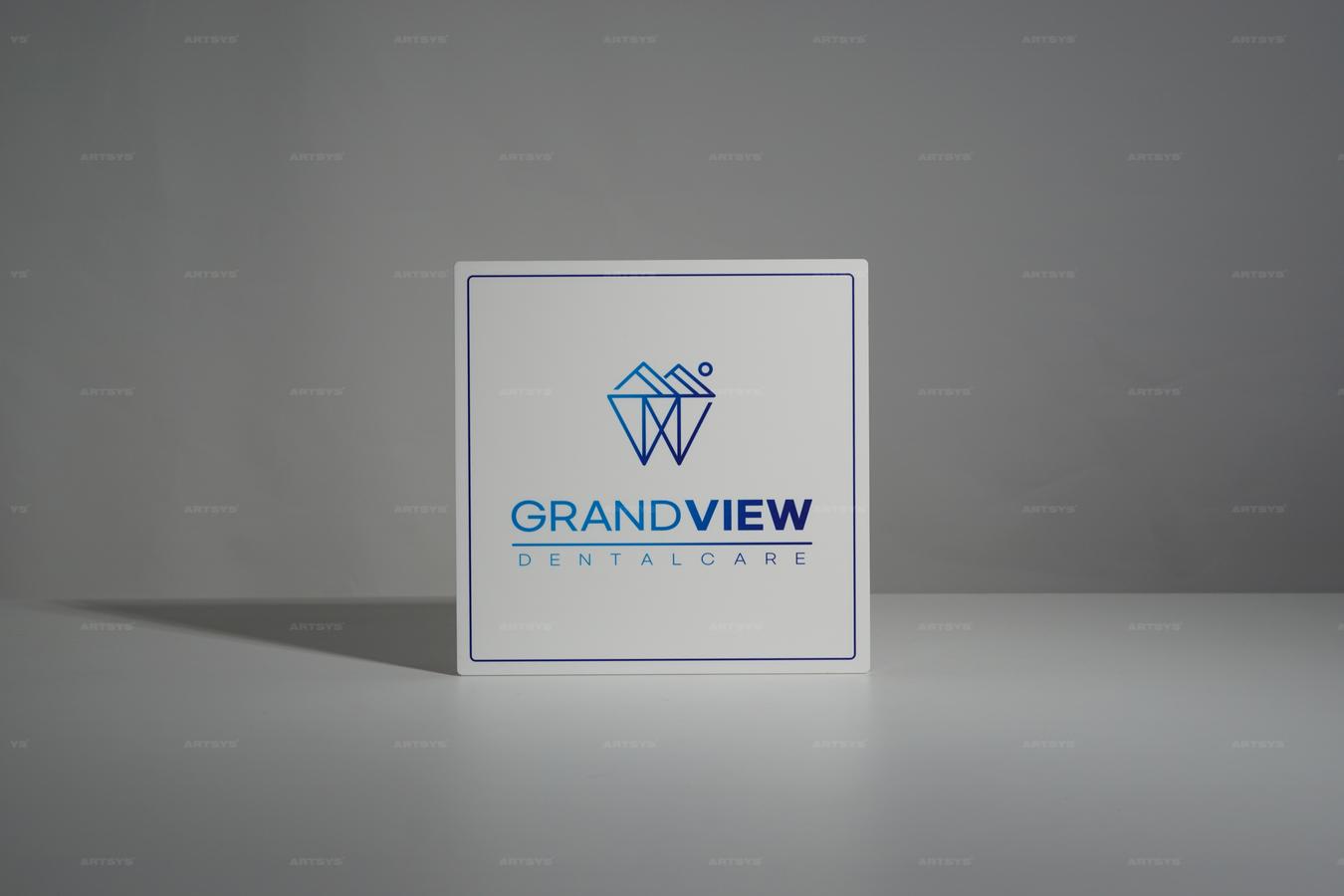 아트시스의 세련된 디자인의 GRANDVIEW DENTALCARE 아크릴 간판